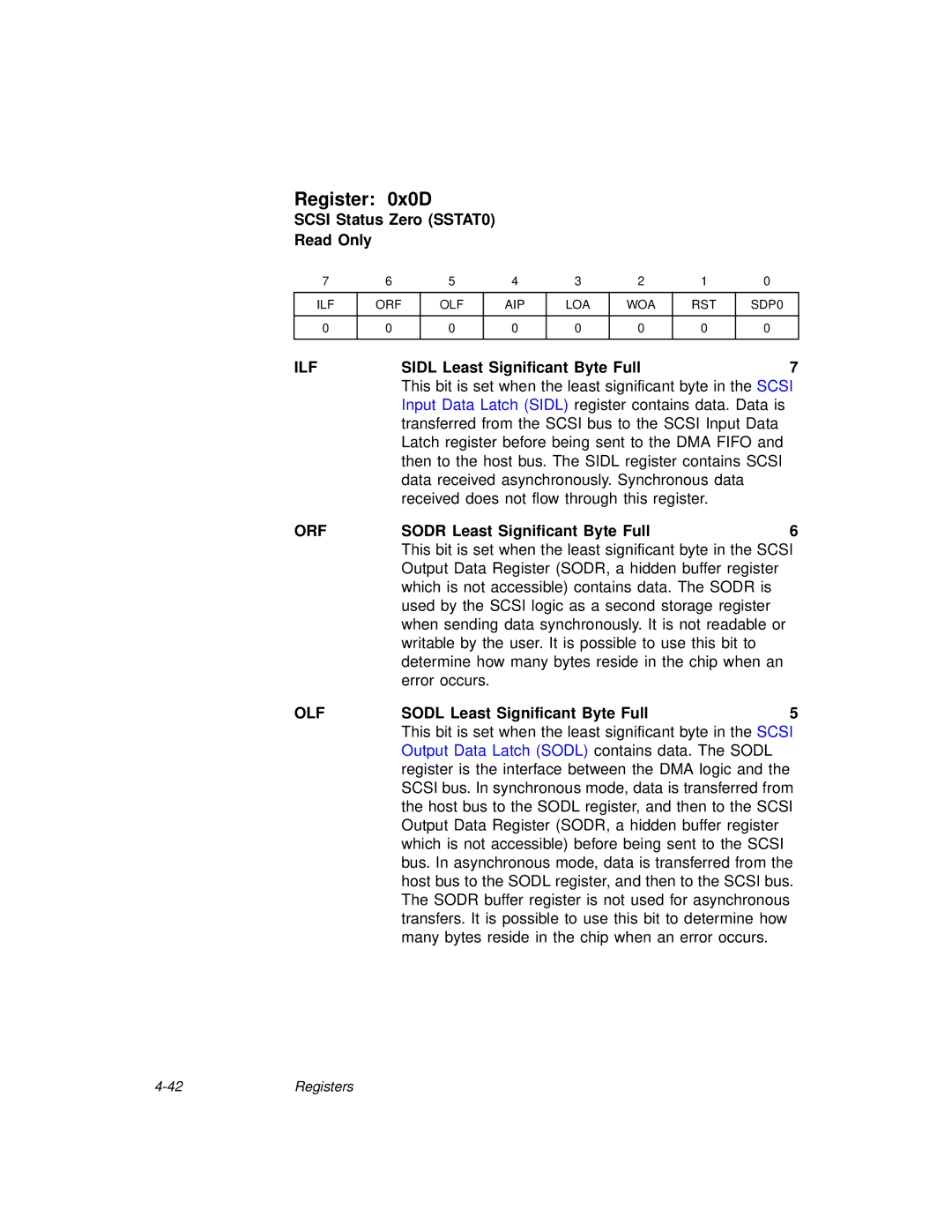 LSI 53C875A technical manual Ilf, Orf, Olf 