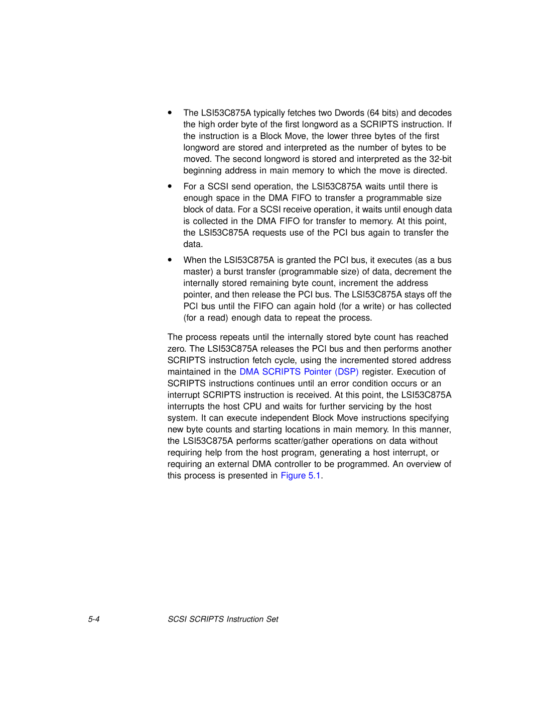 LSI 53C875A technical manual Scsi Scripts Instruction Set 