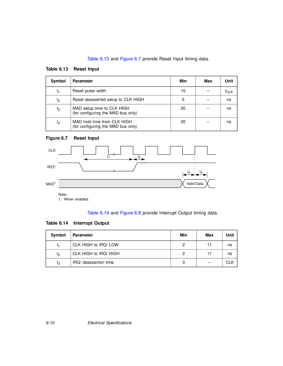 LSI 53C875A technical manual Reset Input, Interrupt Output 