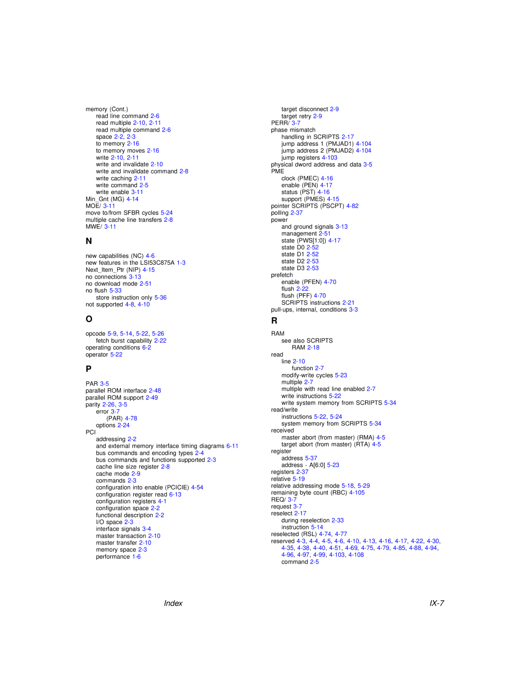 LSI 53C875A technical manual IX-7 