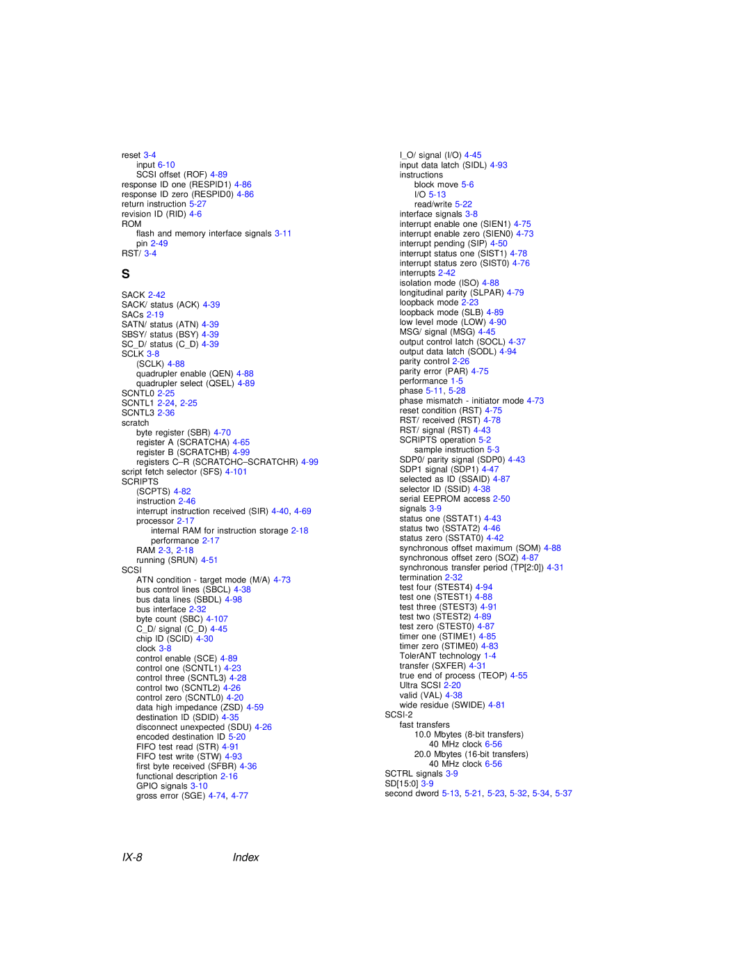 LSI 53C875A technical manual IX-8Index 