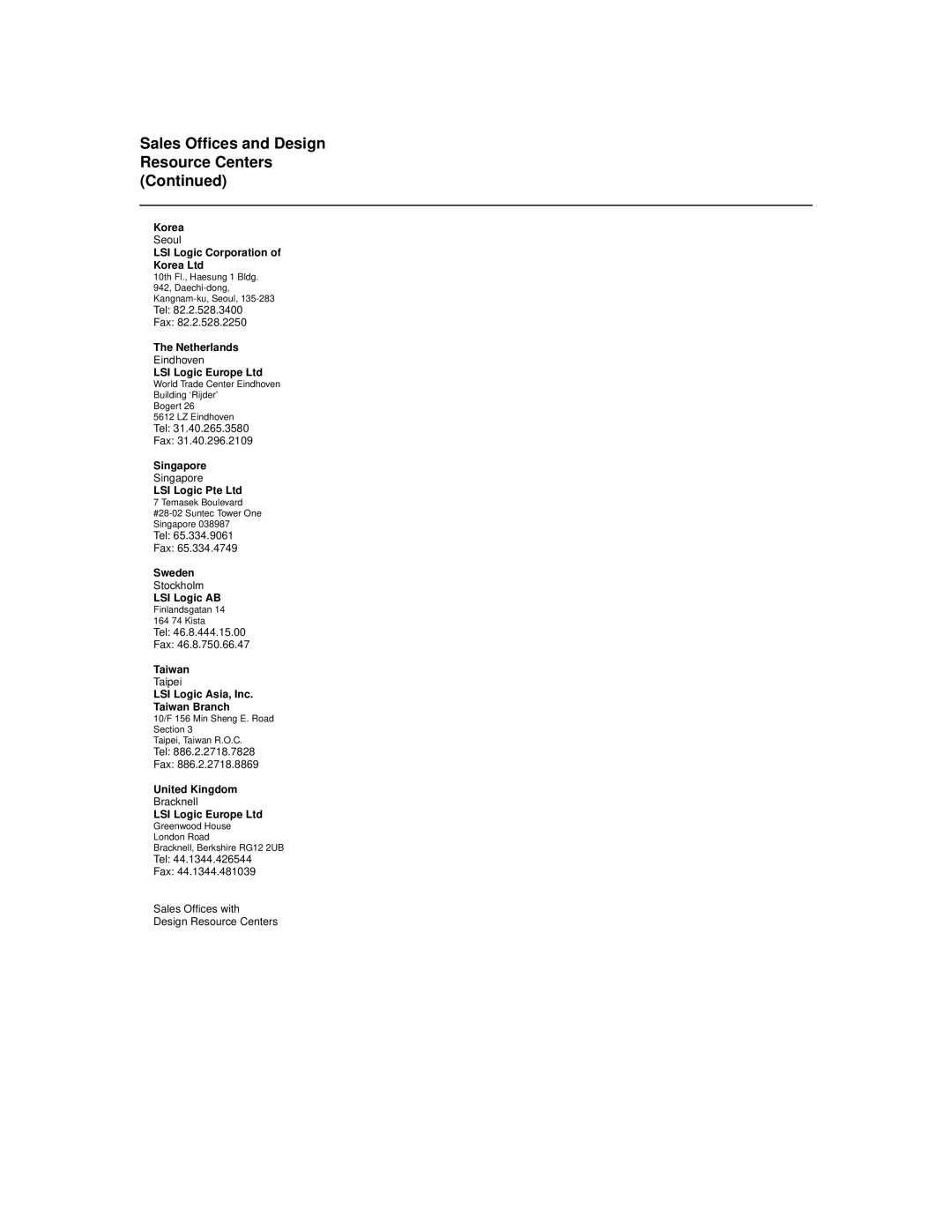 LSI 53C875A technical manual Korea 