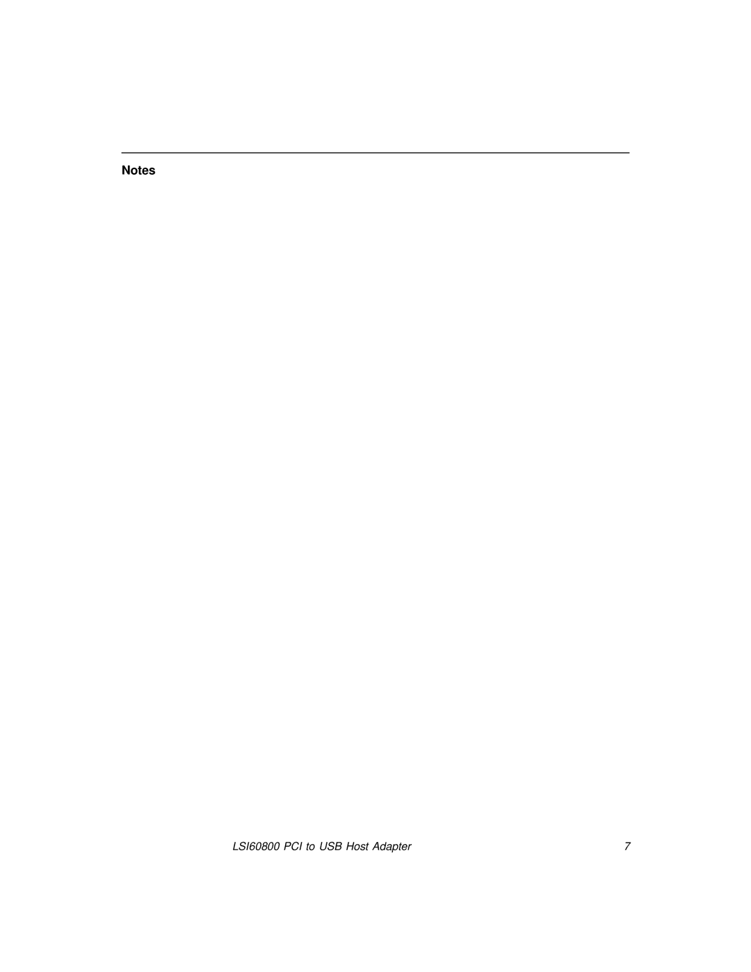 LSI manual LSI60800 PCI to USB Host Adapter 