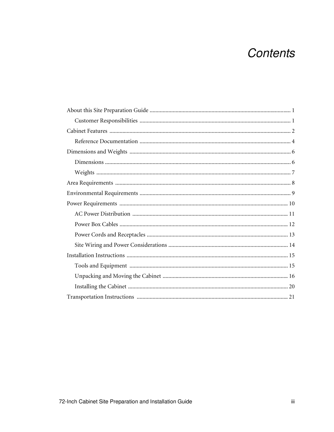 LSI AA1167-E1 manual Contents 