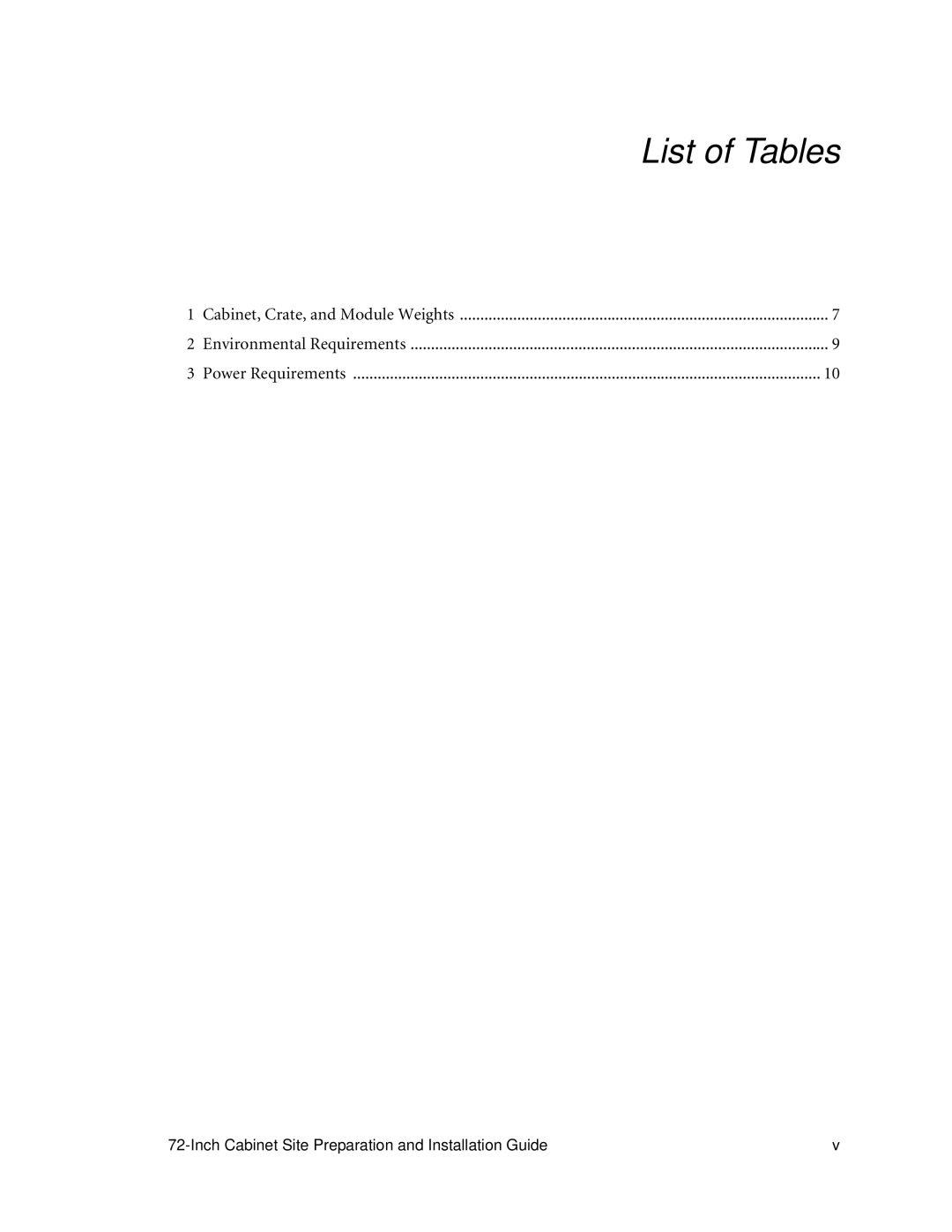 LSI AA1167-E1 manual List of Tables 