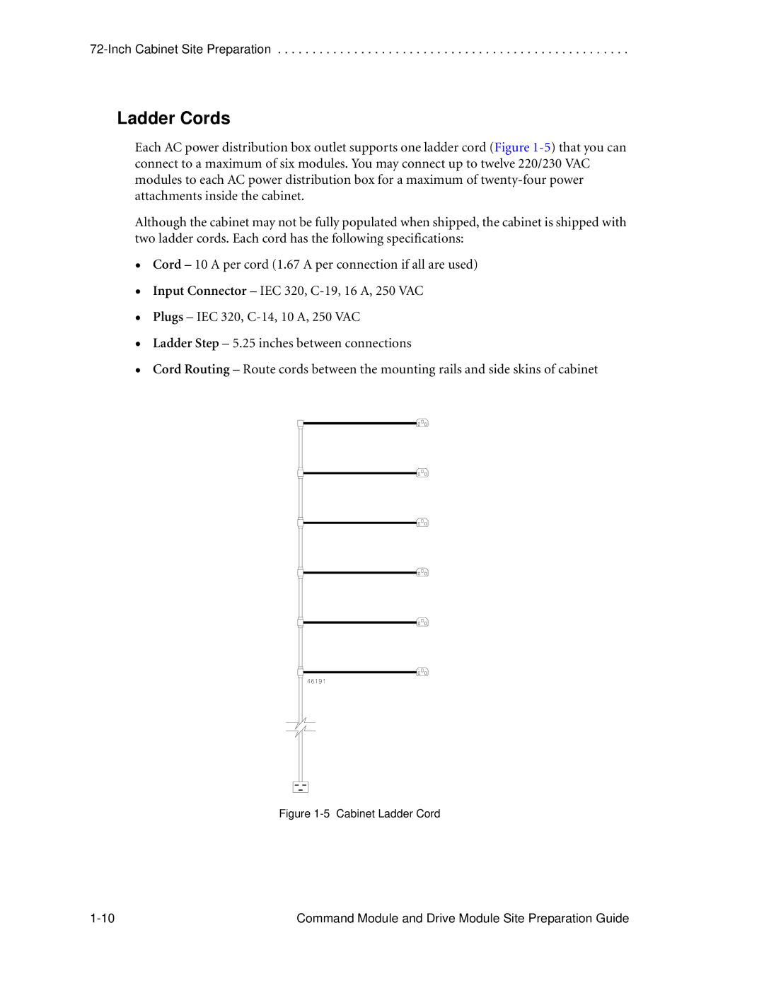 LSI AP1172-E1 manual Ladder Cords, Cabinet Ladder Cord 