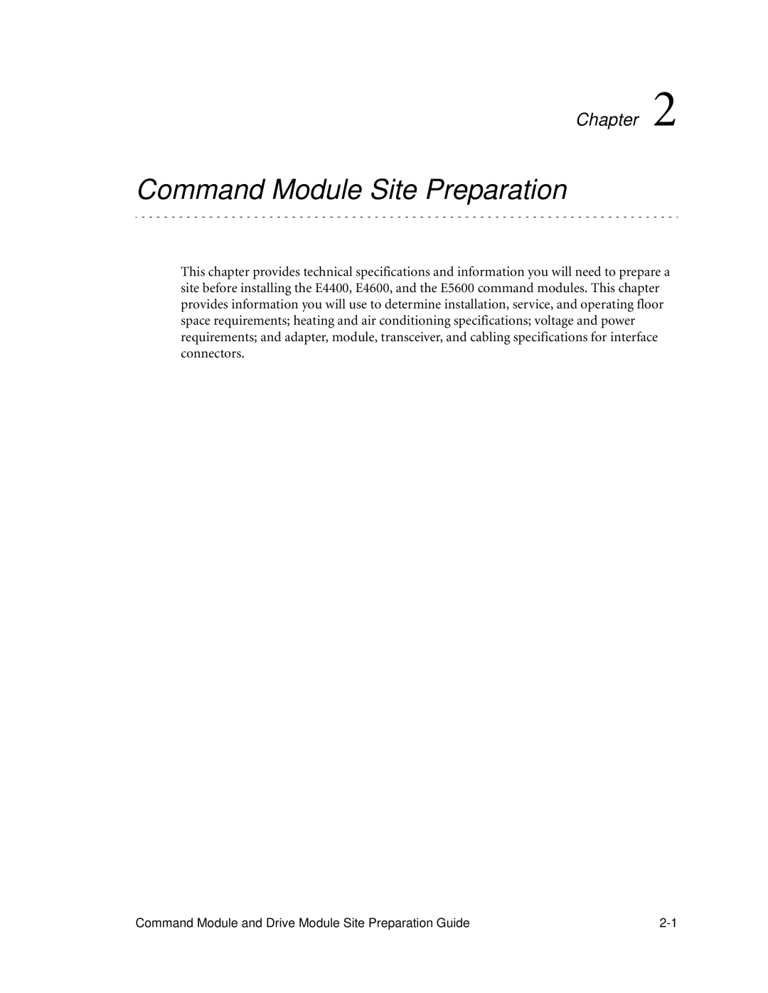 LSI AP1172-E1 manual Command Module Site Preparation 
