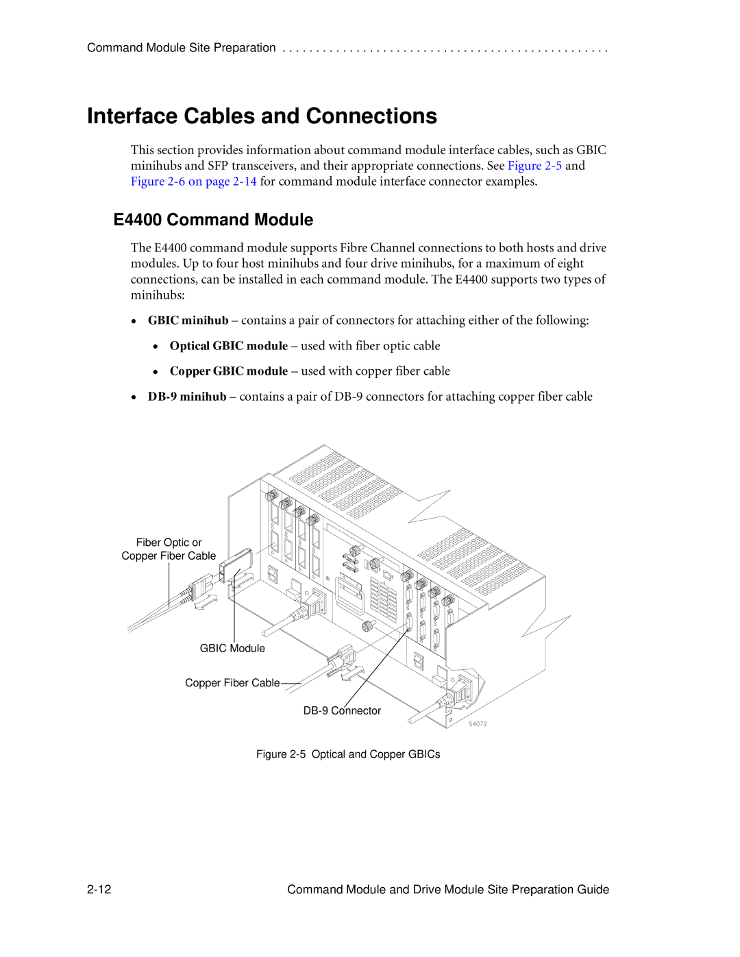 LSI AP1172-E1 manual Interface Cables and Connections, E4400 Command Module 