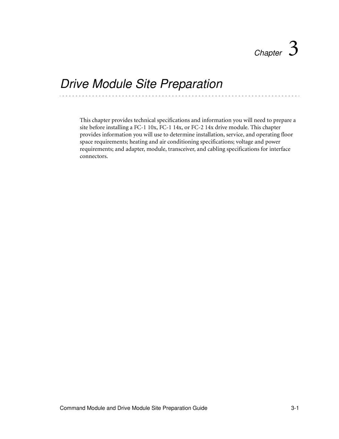 LSI AP1172-E1 manual Drive Module Site Preparation 