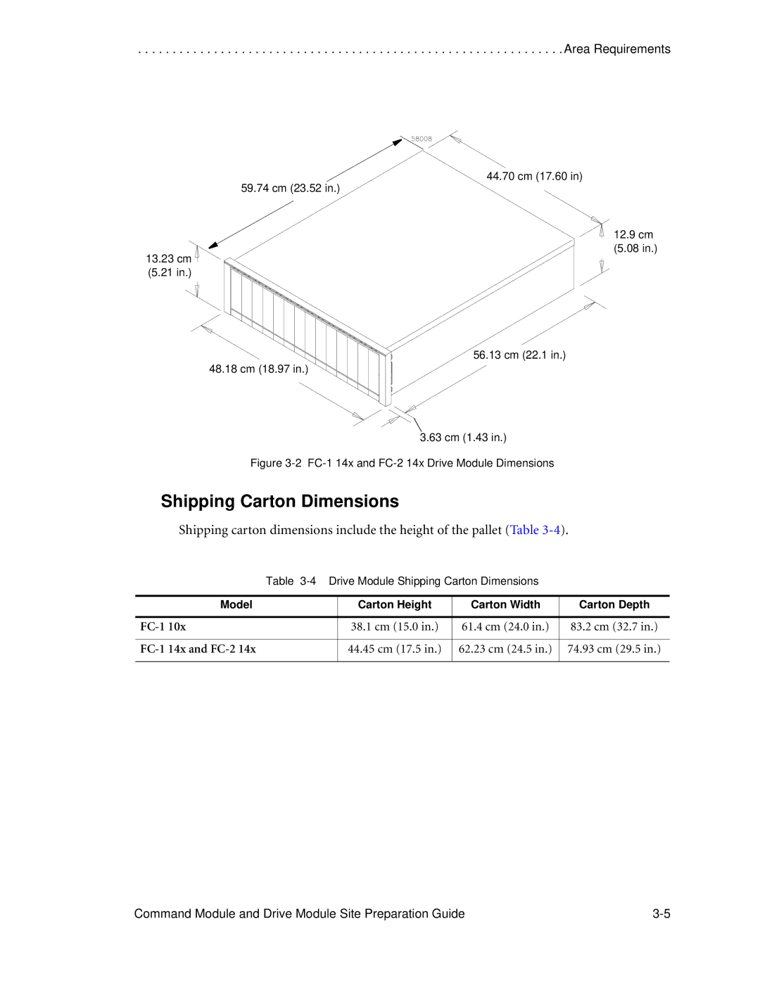 LSI AP1172-E1 manual FC-1 14x and FC-2 14x Drive Module Dimensions 