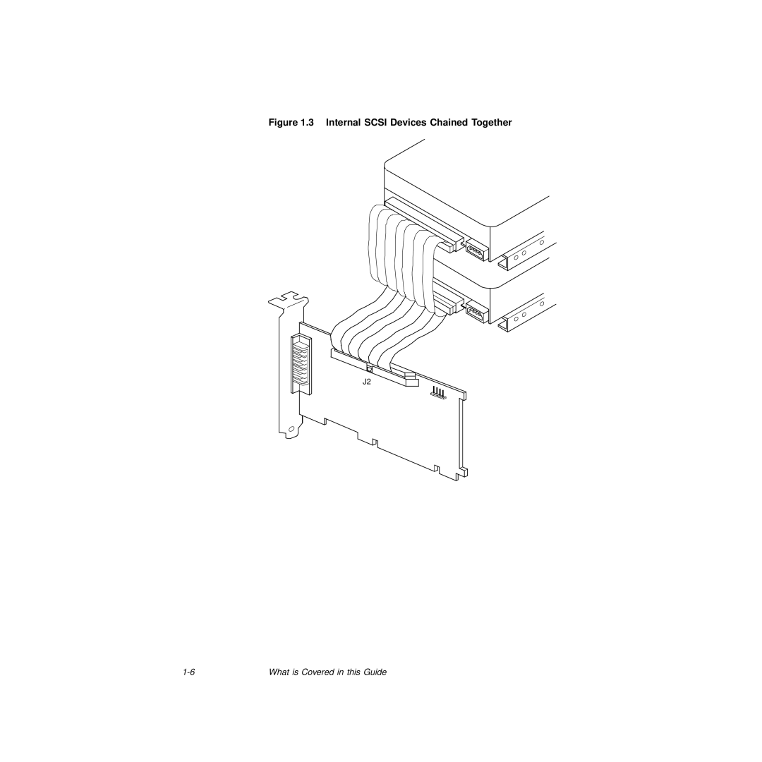 LSI S14037 manual Internal Scsi Devices Chained Together 