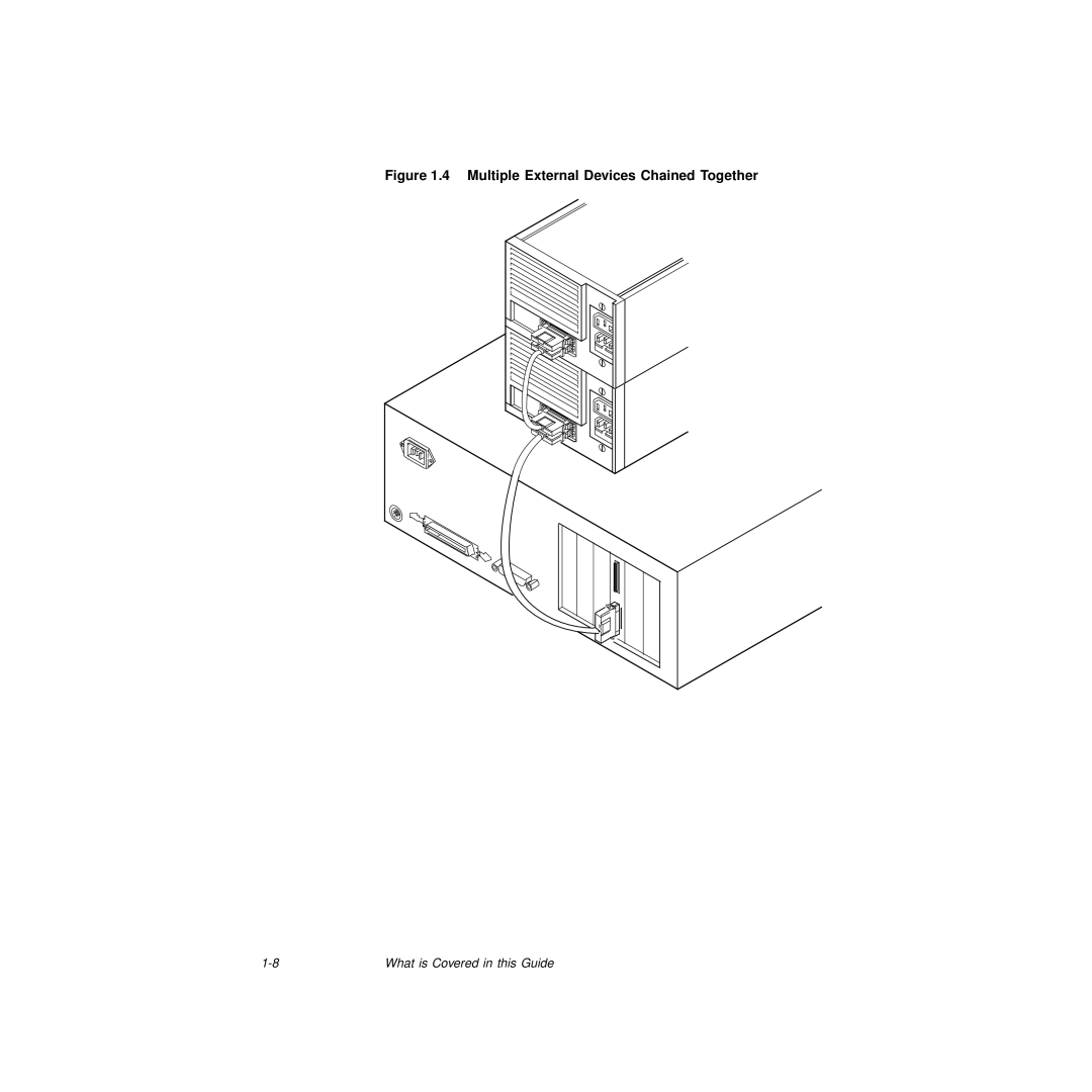 LSI S14037 manual Multiple External Devices Chained Together 