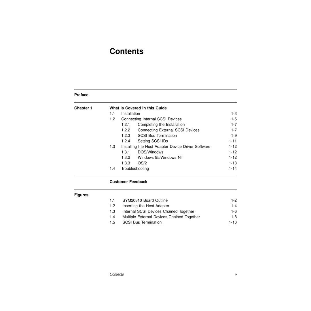 LSI S14037 manual Contents 