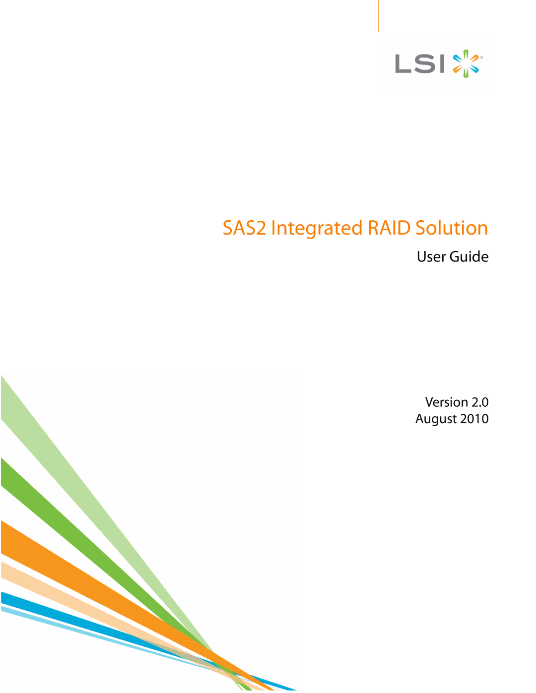 LSI manual SAS2 Integrated RAID Solution 