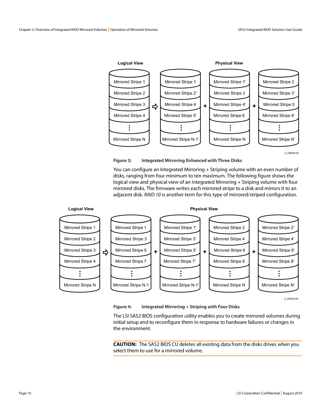 LSI SAS2 manual Integrated Mirroring Enhanced with Three Disks 