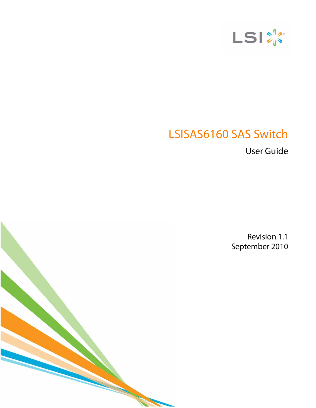 LSI manual LSISAS6160 SAS Switch 