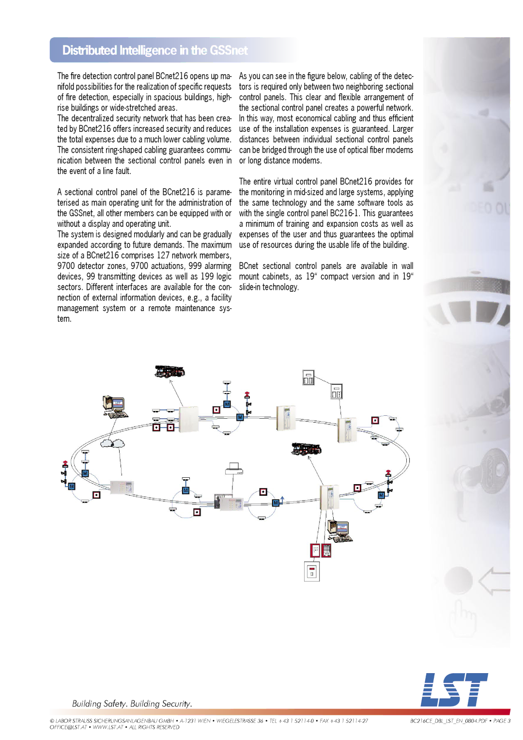 LST BCnet216: 19 manual Distributed Intelligence in the GSSnet 