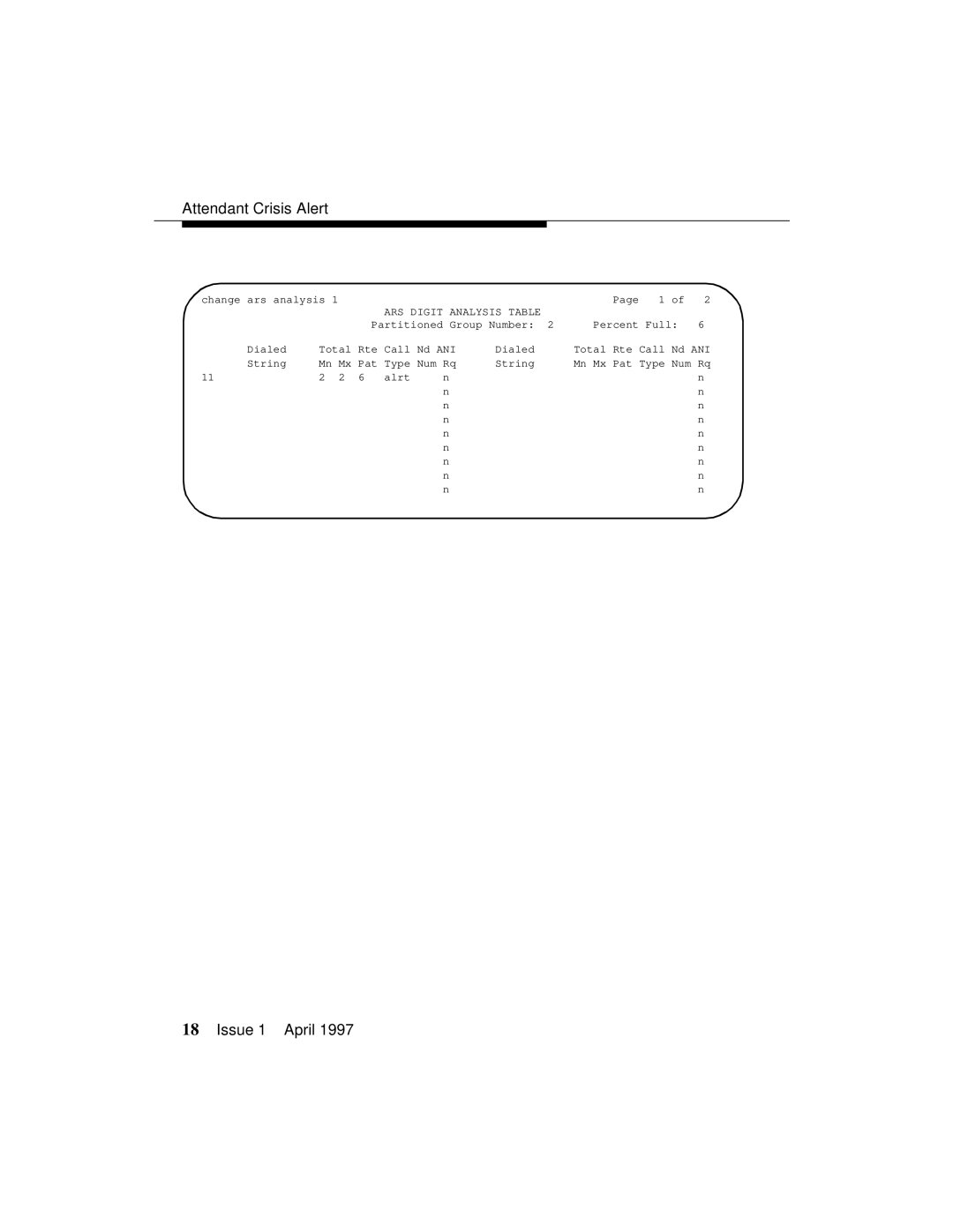 Lucent Technologies 1079984G3 manual Attendant Crisis Alert 