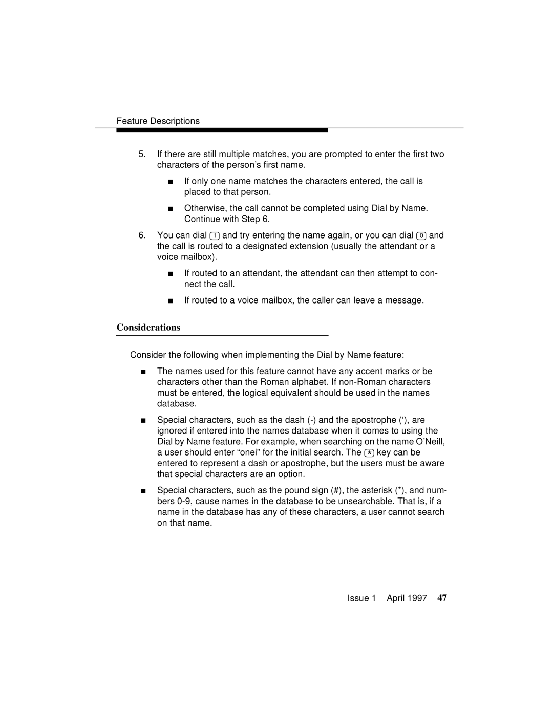 Lucent Technologies 1079984G3 manual Considerations 