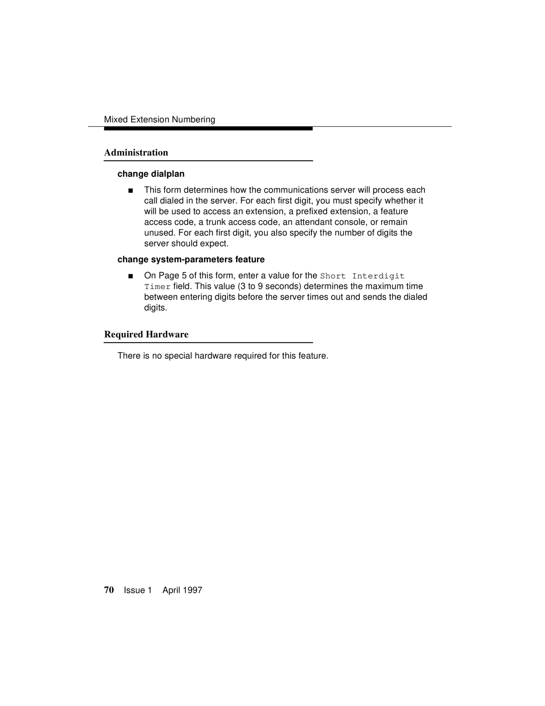 Lucent Technologies 1079984G3 manual Administration 