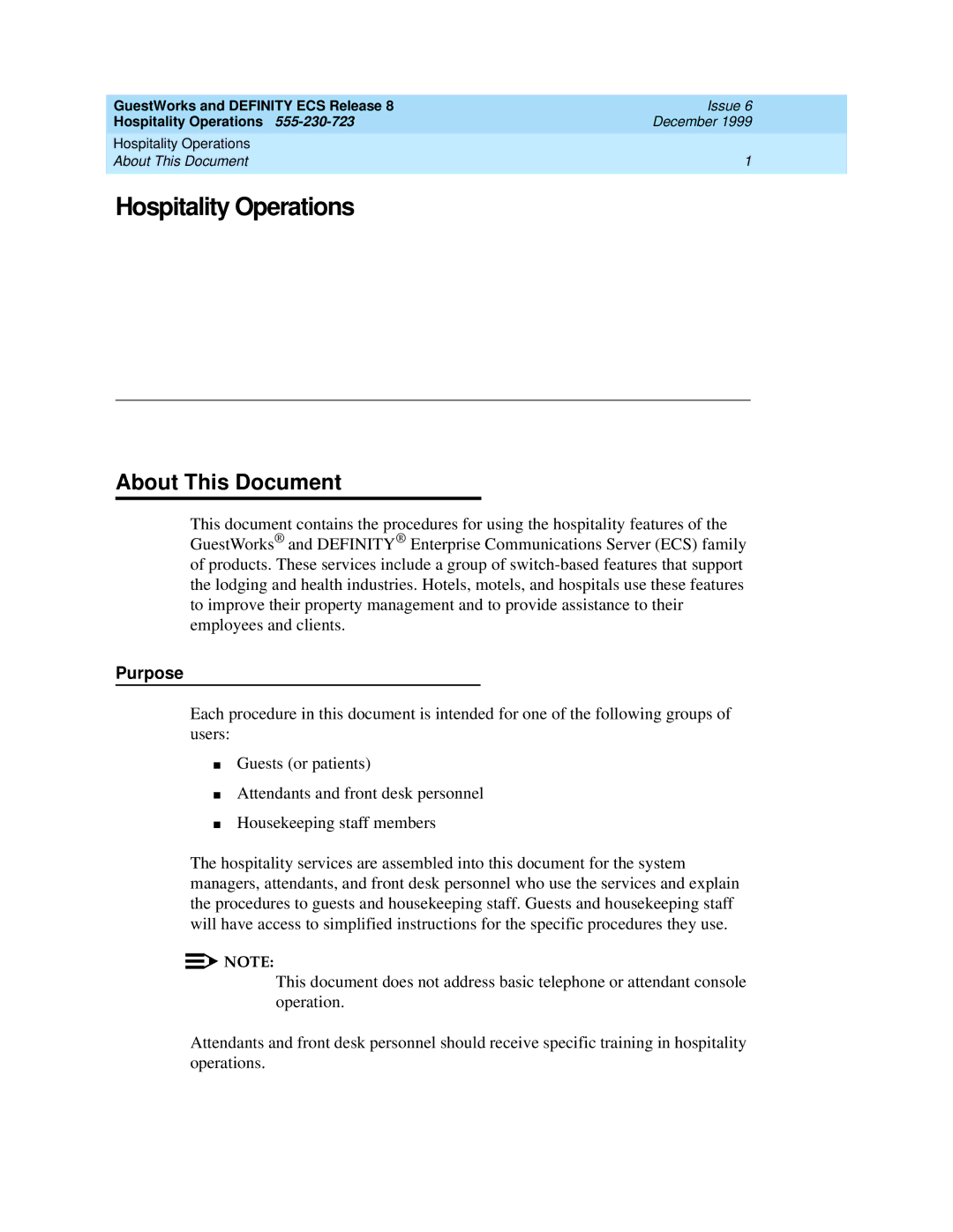 Lucent Technologies 108596560 manual About This Document, Purpose 