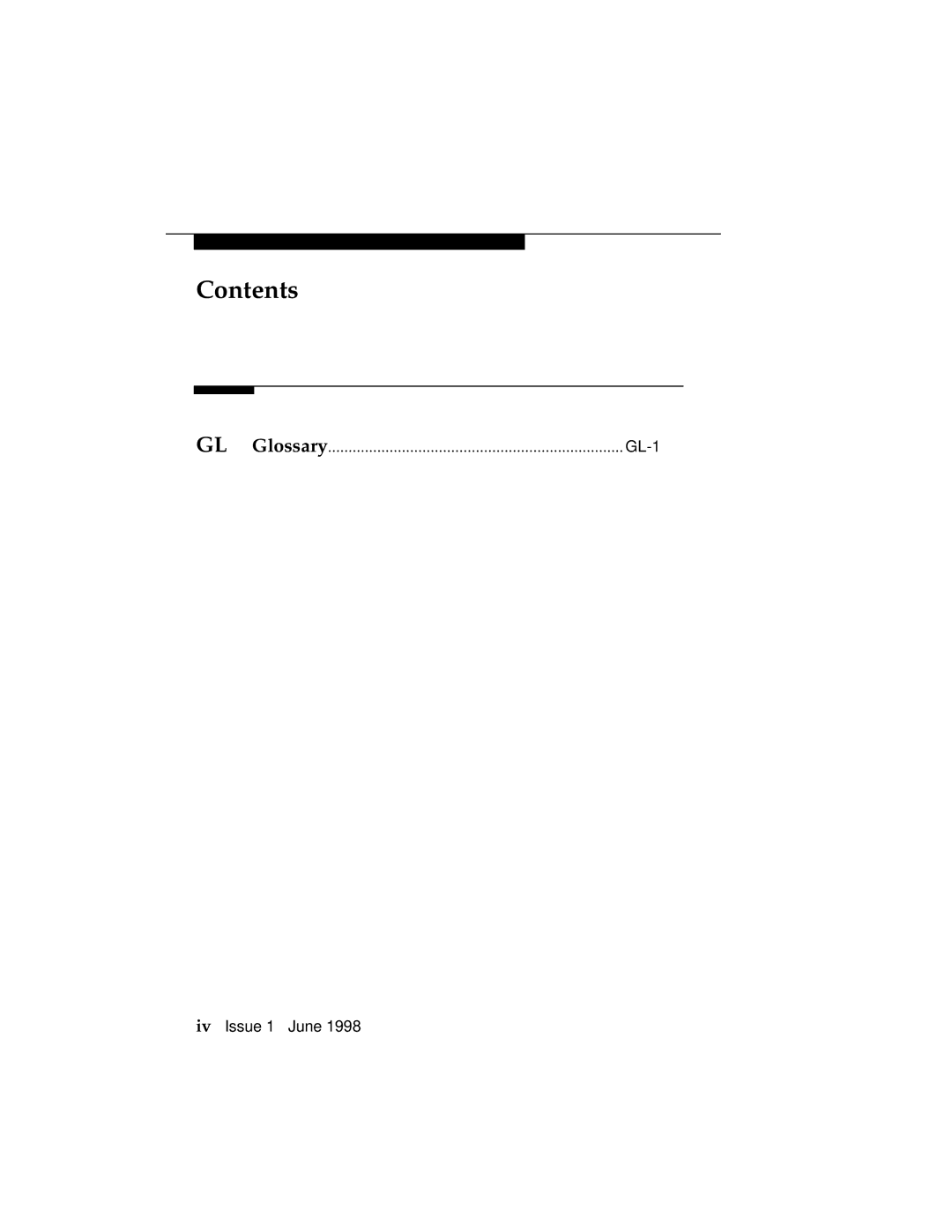 Lucent Technologies 1100 manual GL-1 