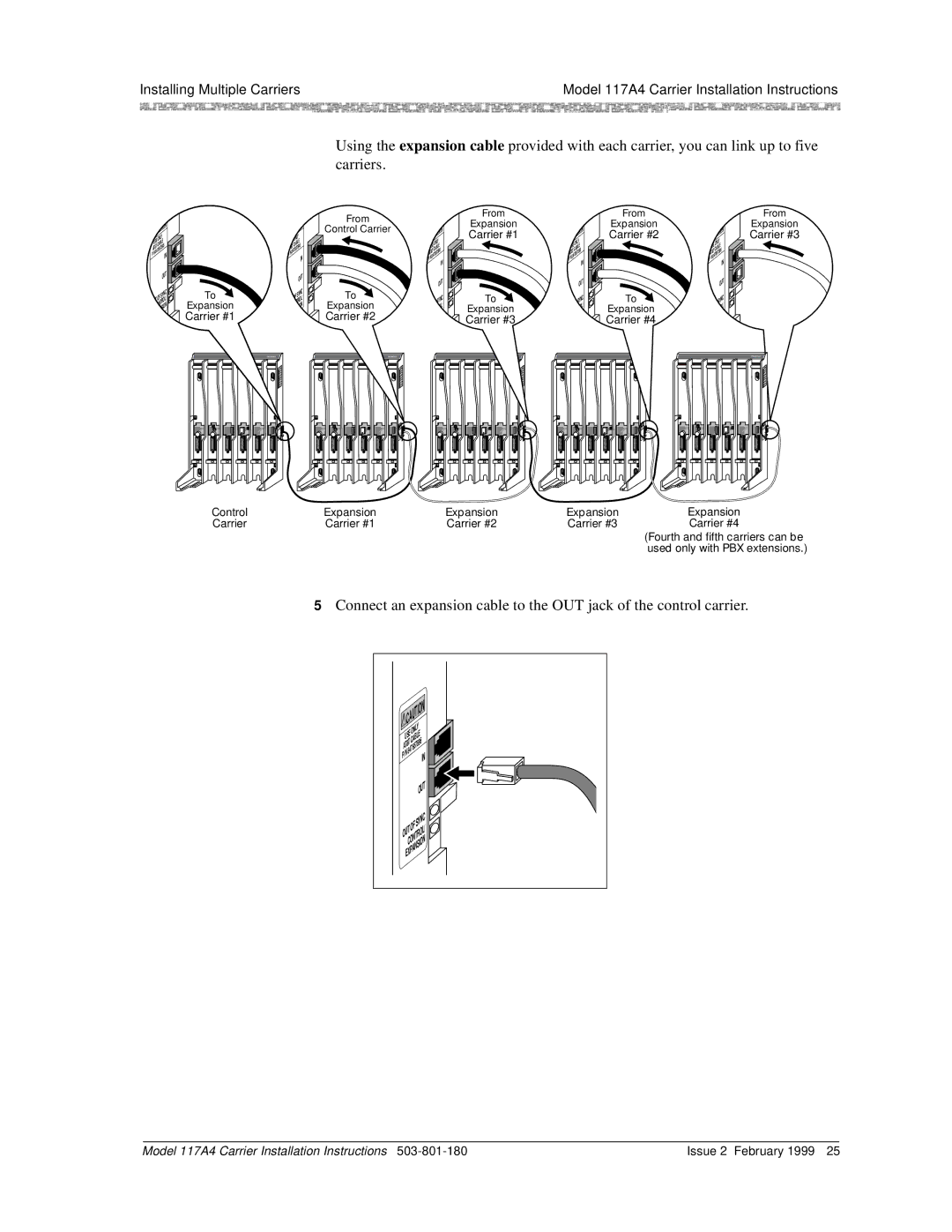 Lucent Technologies 117A4 installation instructions Carrier #1 