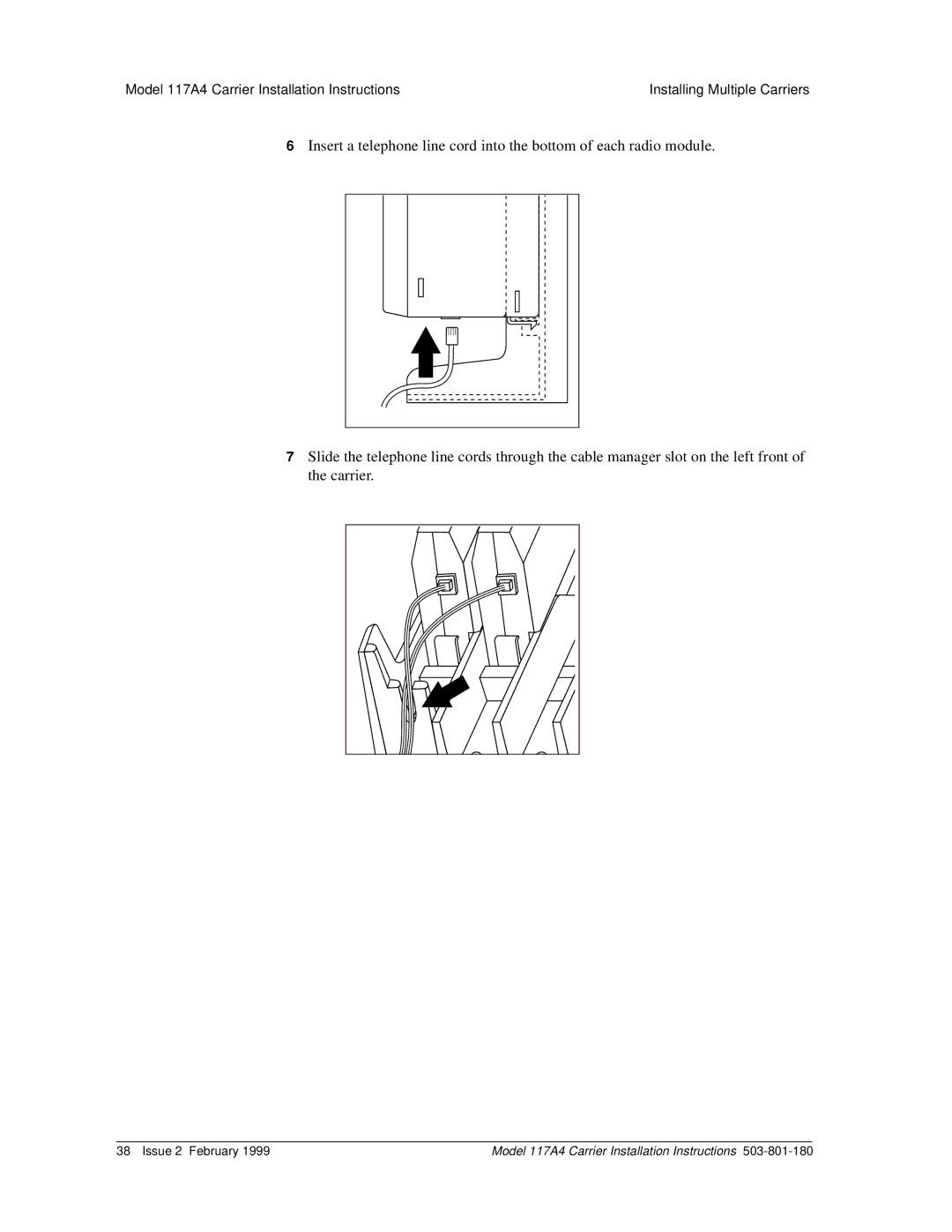 Lucent Technologies installation instructions Model 117A4 Carrier Installation Instructions 