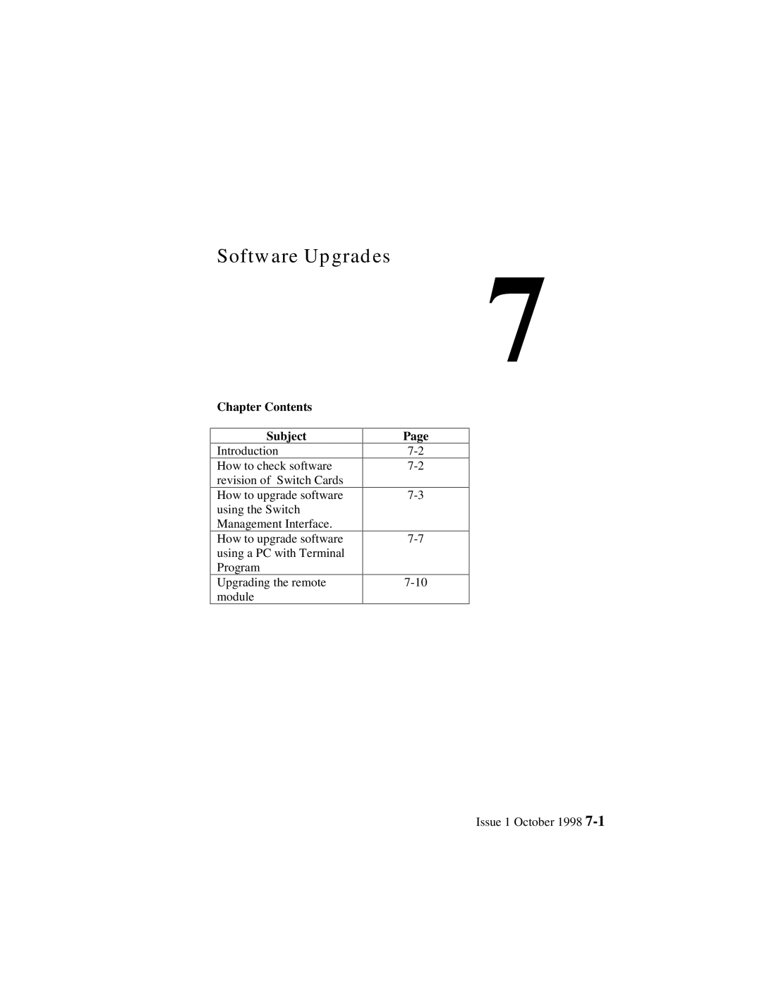 Lucent Technologies 3100, 3000 manual Software Upgrades 