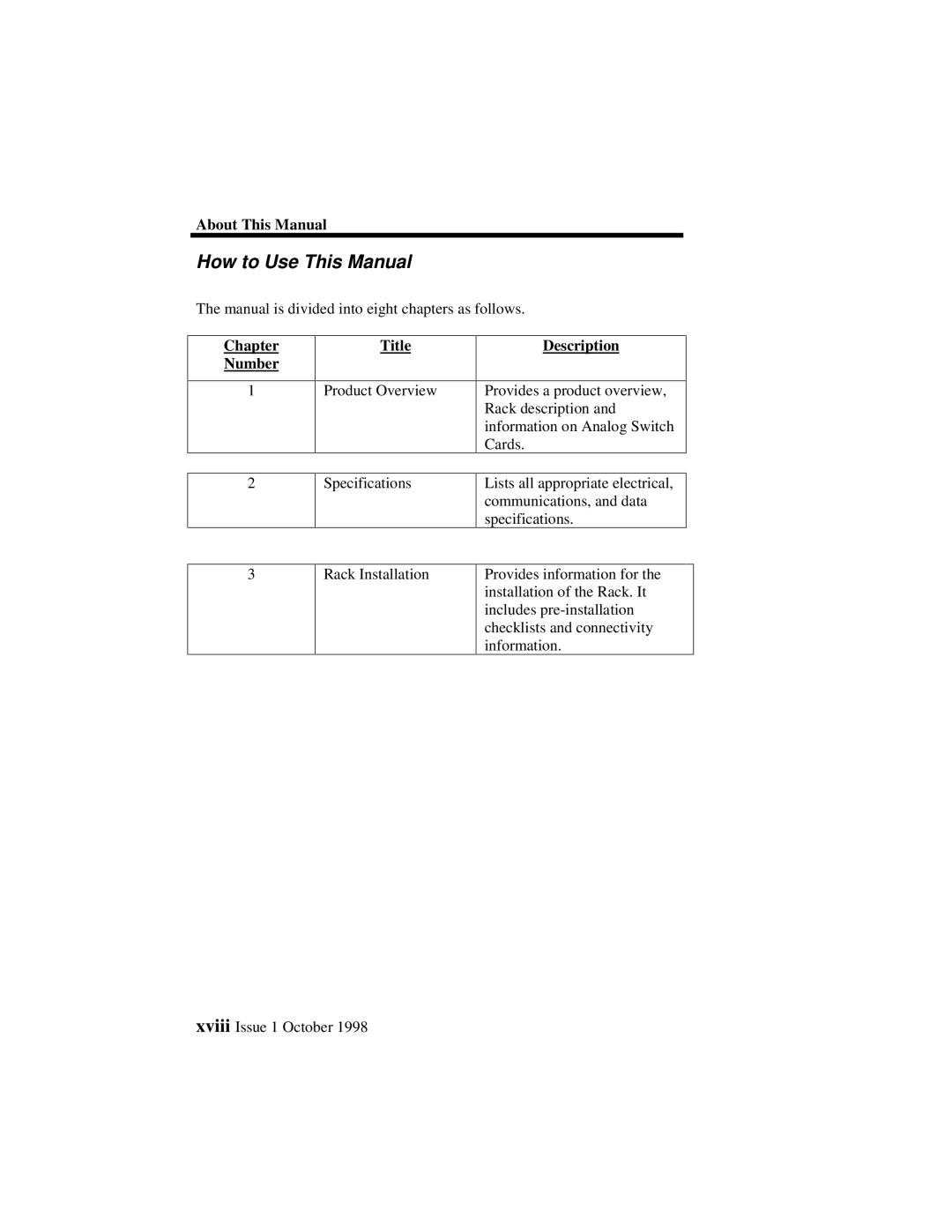 Lucent Technologies 3000, 3100 manual How to Use This Manual, Chapter Number Title, Description 