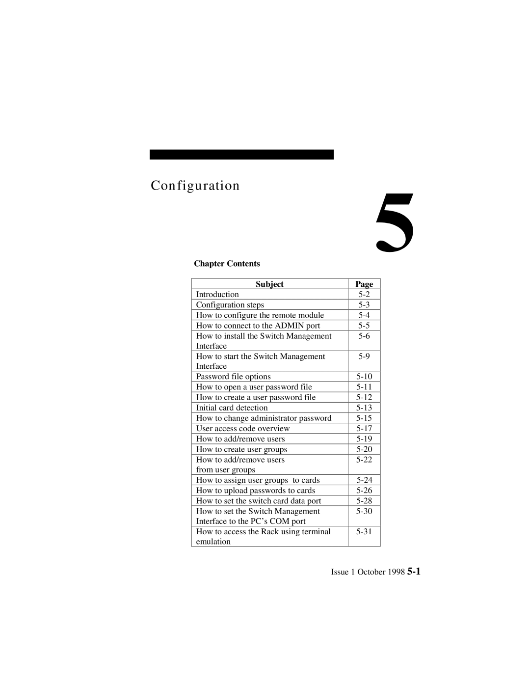 Lucent Technologies 3100, 3000 manual Configuration 