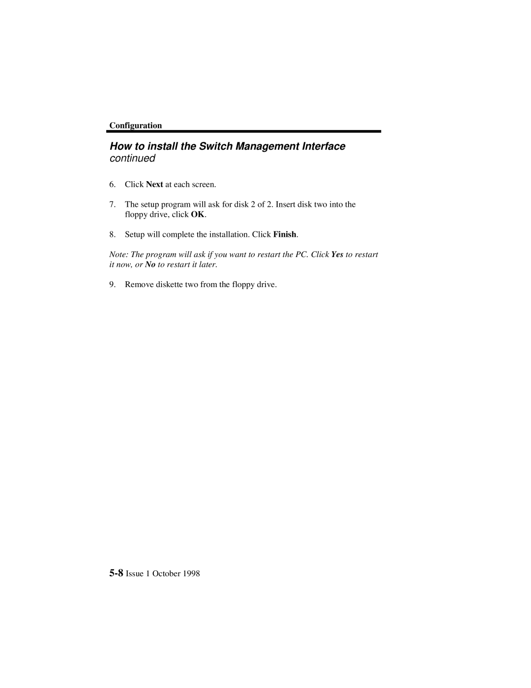 Lucent Technologies 3000, 3100 manual How to install the Switch Management Interface 