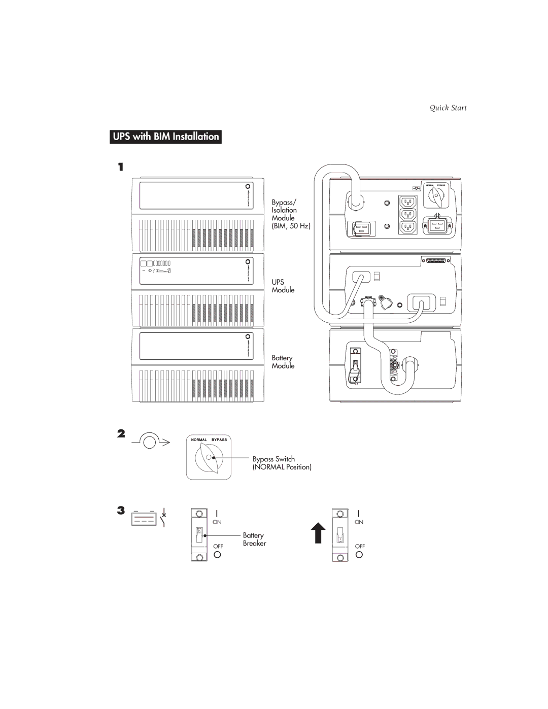 Lucent Technologies 3000 VA manual UPS with BIM Installation 