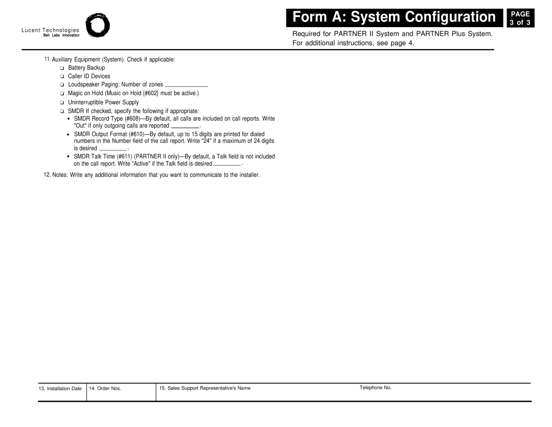 Lucent Technologies 4.1 manual Is desired 