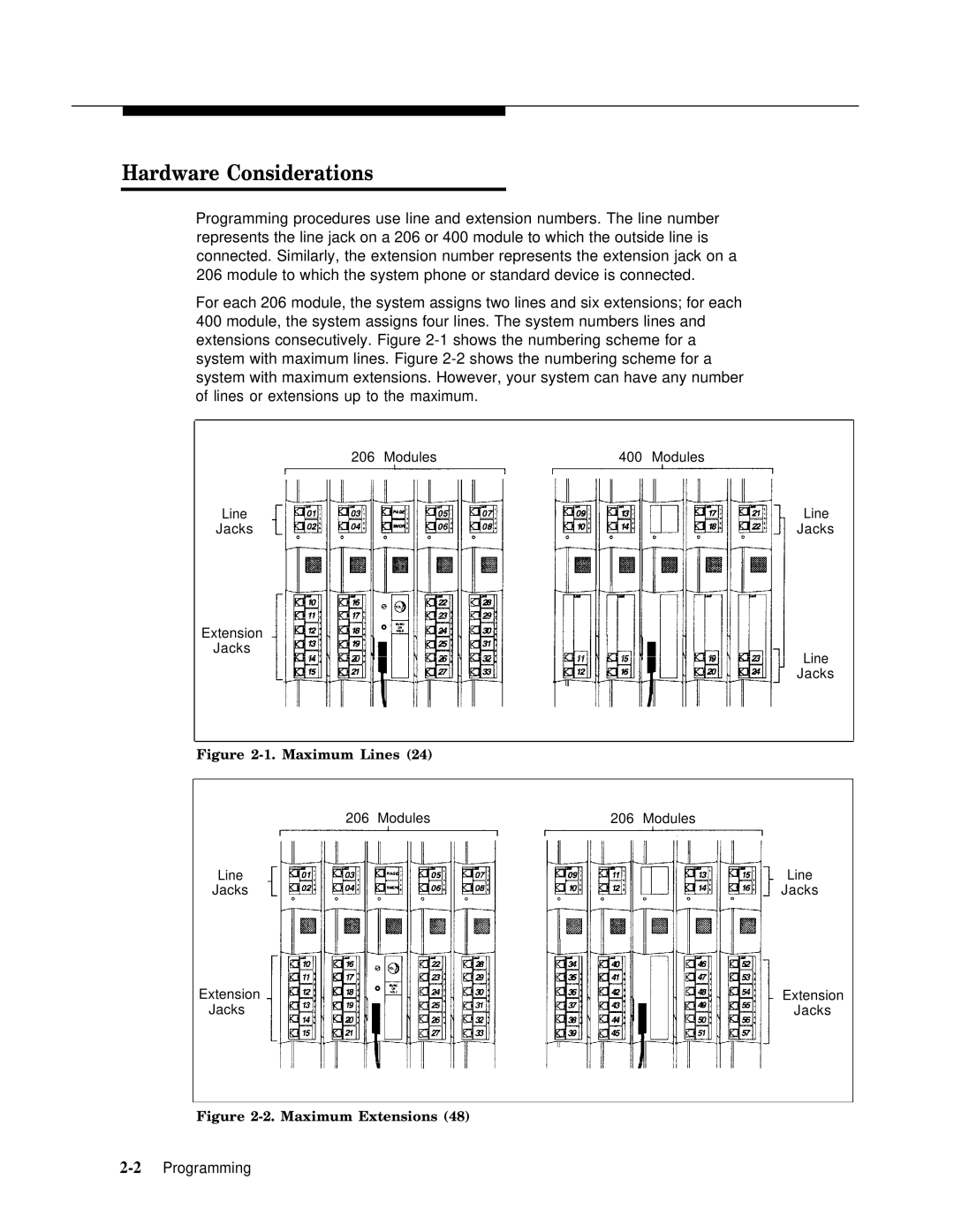 Lucent Technologies 4.1 manual Hardware Considerations, Maximum Lines 