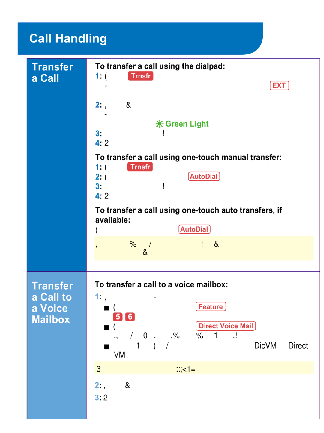 Lucent Technologies 4424D+, 4406D+, 4412D+, and 4424LD+ Telephone manual Transfer, Call to, Voice, Mailbox 