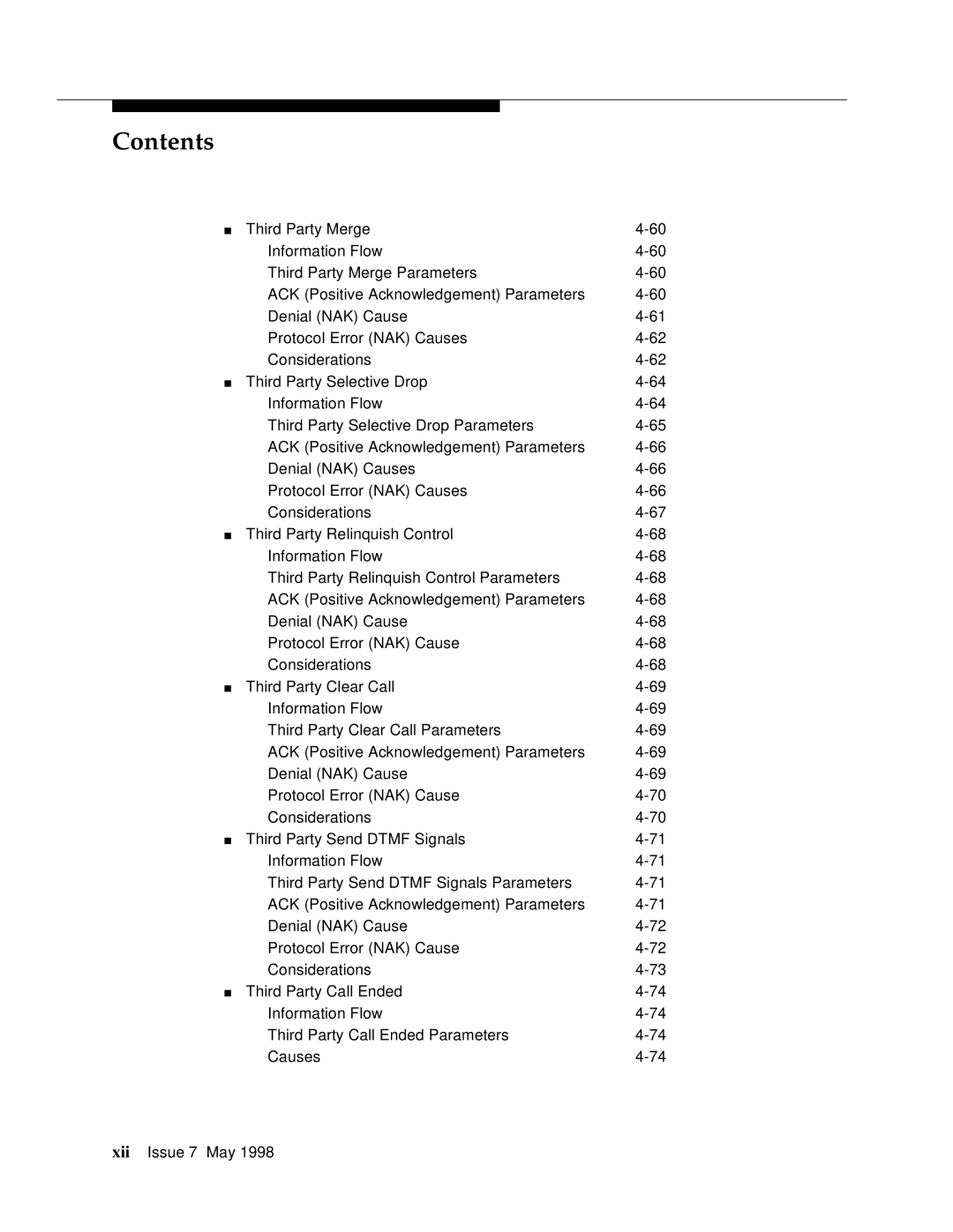 Lucent Technologies 555-230-220 manual Contents 