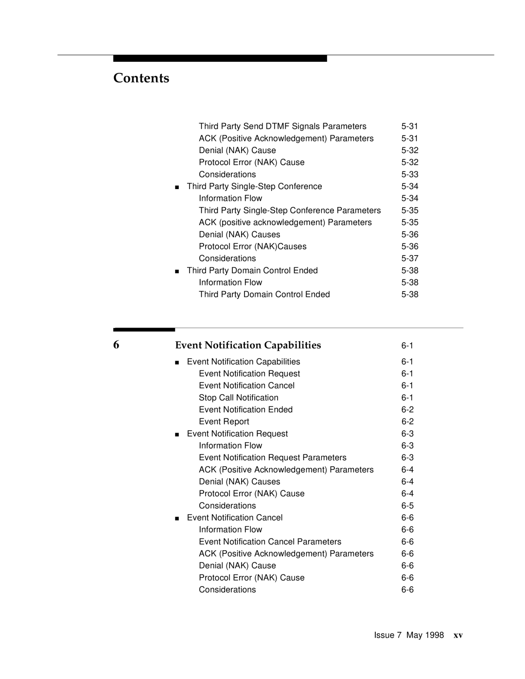 Lucent Technologies 555-230-220 manual Event Notification Capabilities 