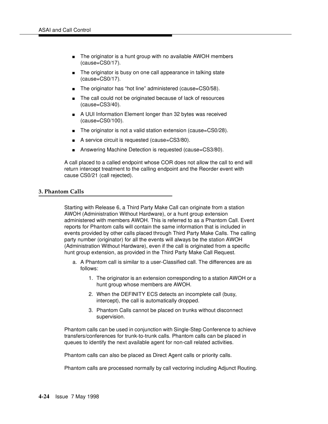 Lucent Technologies 555-230-220 manual Phantom Calls 