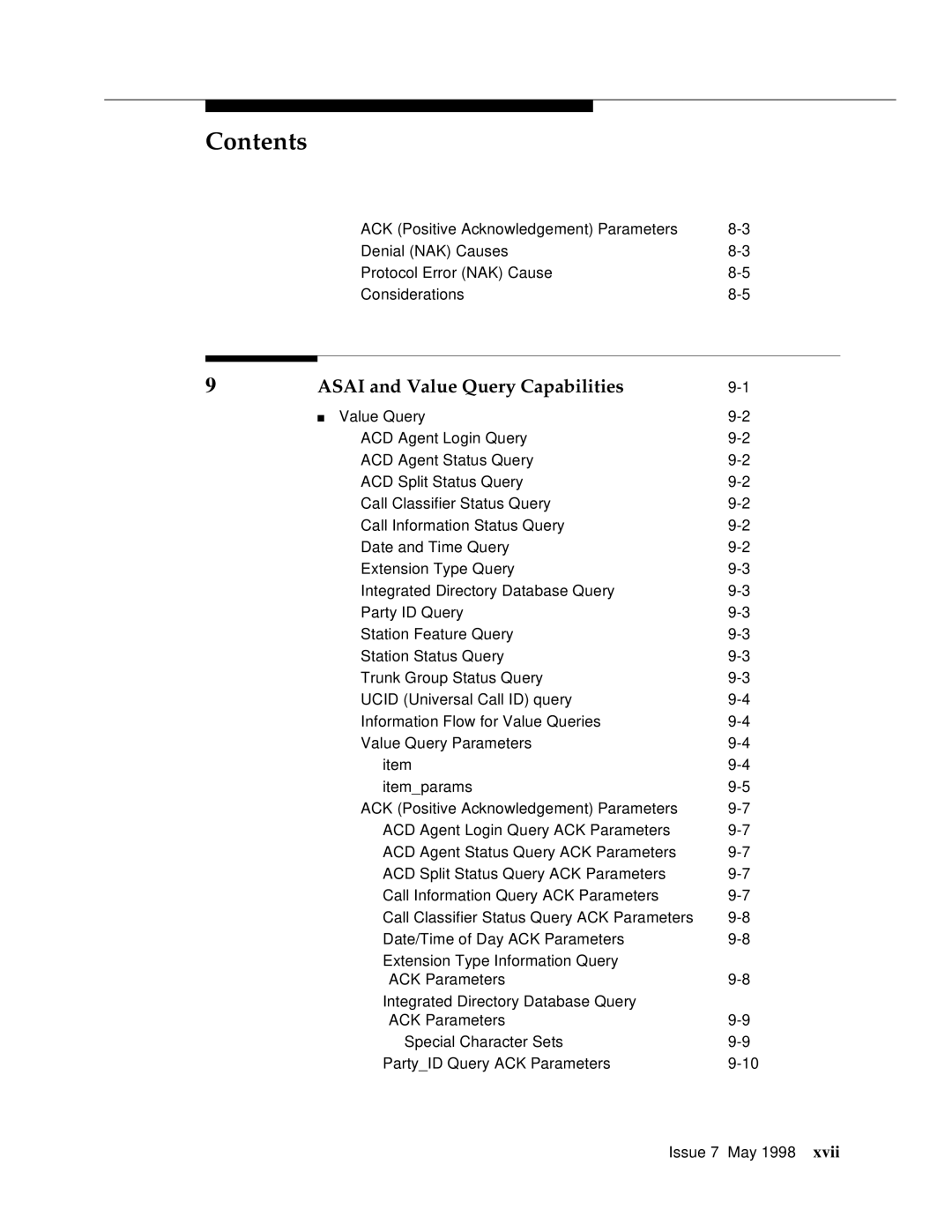 Lucent Technologies 555-230-220 manual Asai and Value Query Capabilities 