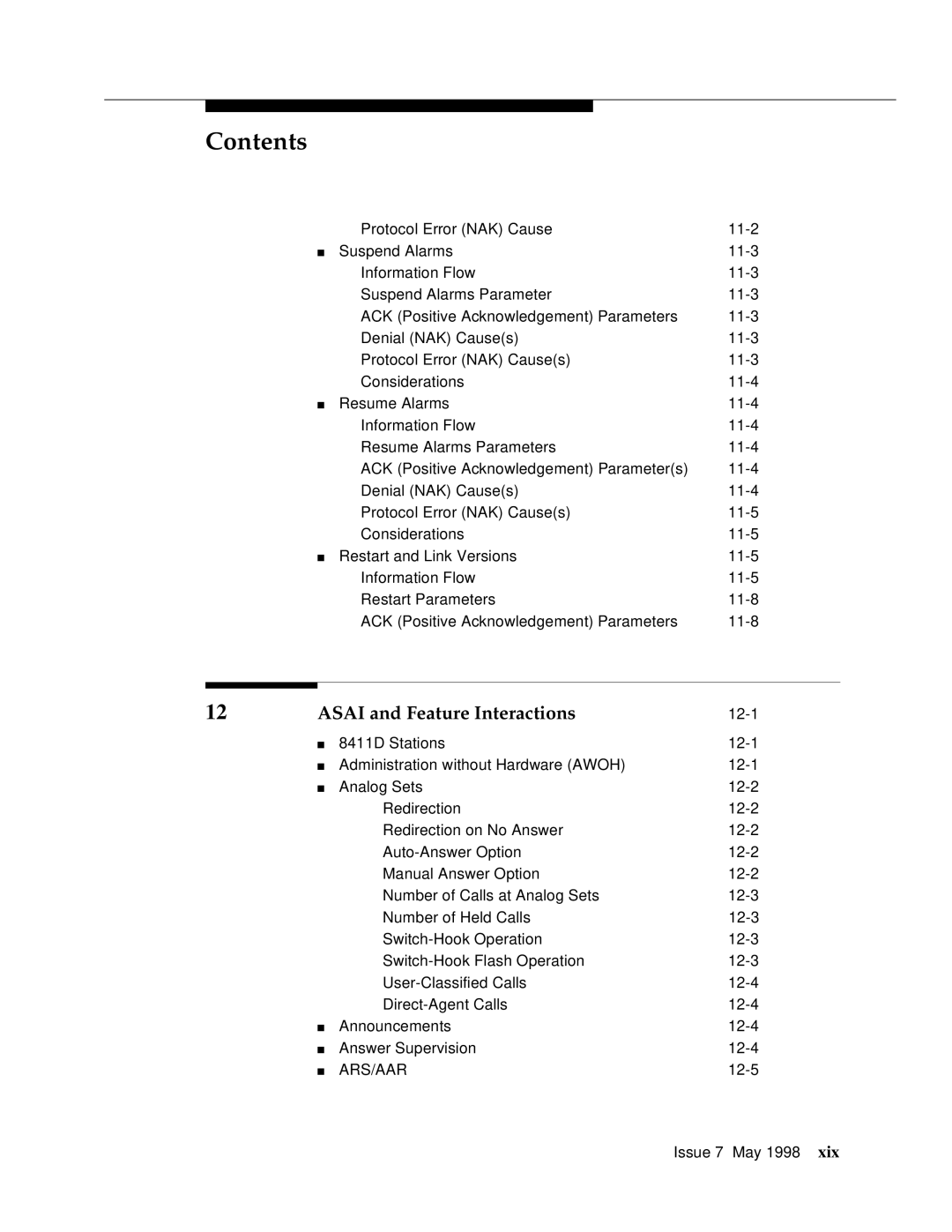 Lucent Technologies 555-230-220 manual Asai and Feature Interactions 