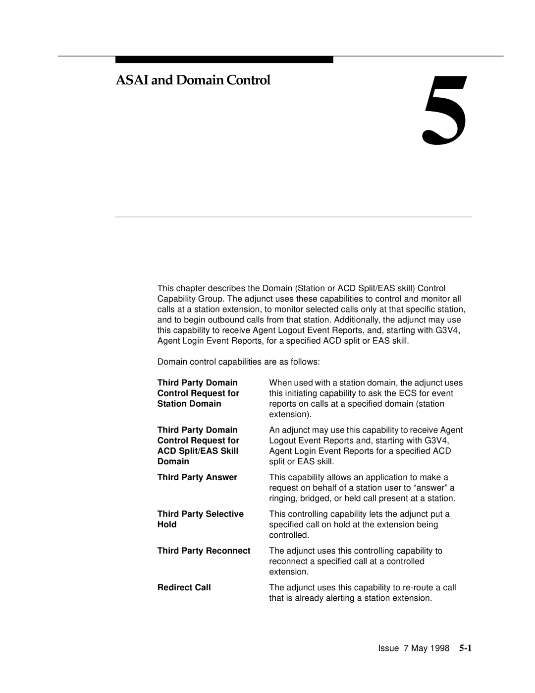 Lucent Technologies 555-230-220 manual Asai and Domain Control 