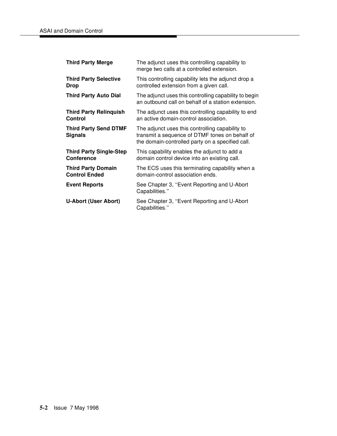 Lucent Technologies 555-230-220 Third Party Merge, Third Party Auto Dial, Third Party Relinquish, Third Party Send Dtmf 