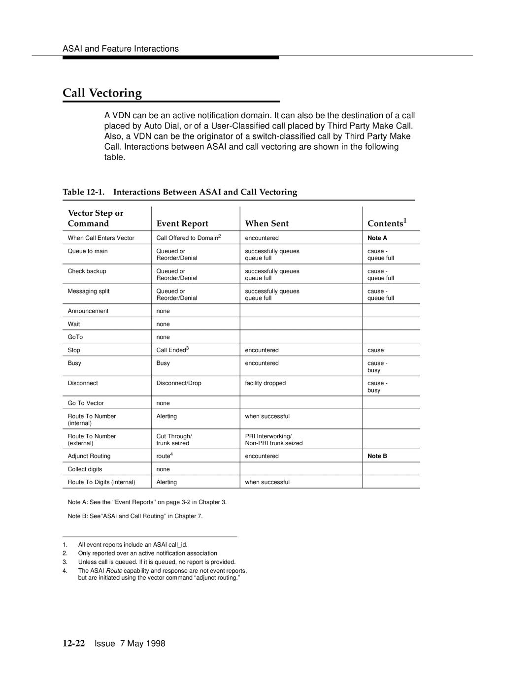 Lucent Technologies 555-230-220 manual Call Vectoring 