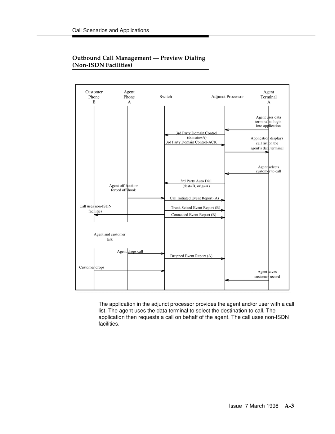 Lucent Technologies 555-230-220 manual Outbound Call Management Preview Dialing Non-ISDN Facilities 