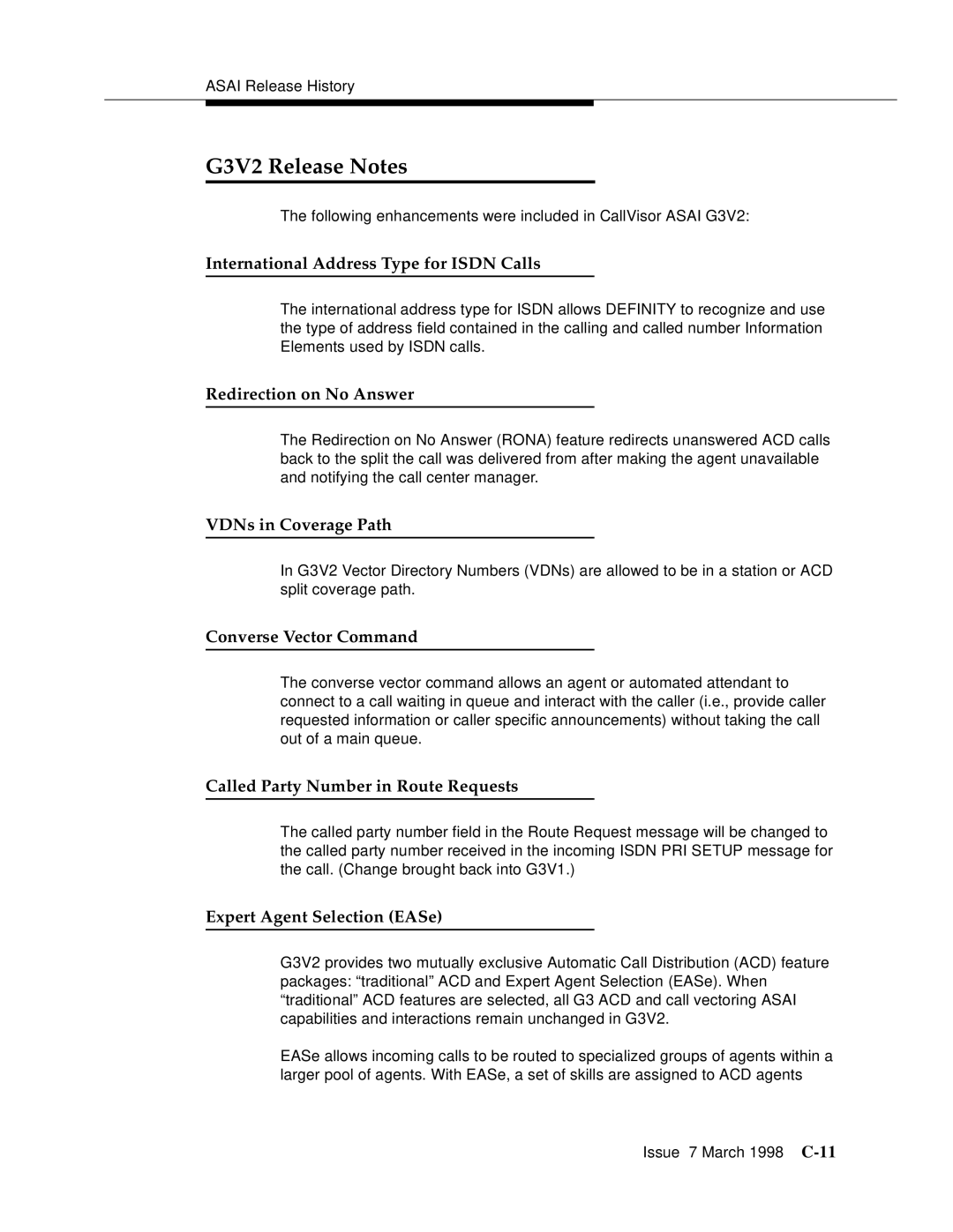 Lucent Technologies 555-230-220 manual G3V2 Release Notes 