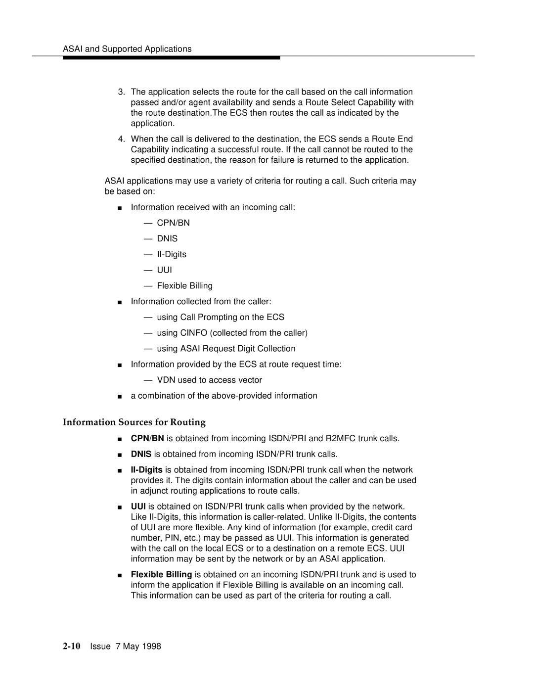 Lucent Technologies 555-230-220 manual Information Sources for Routing, Uui 