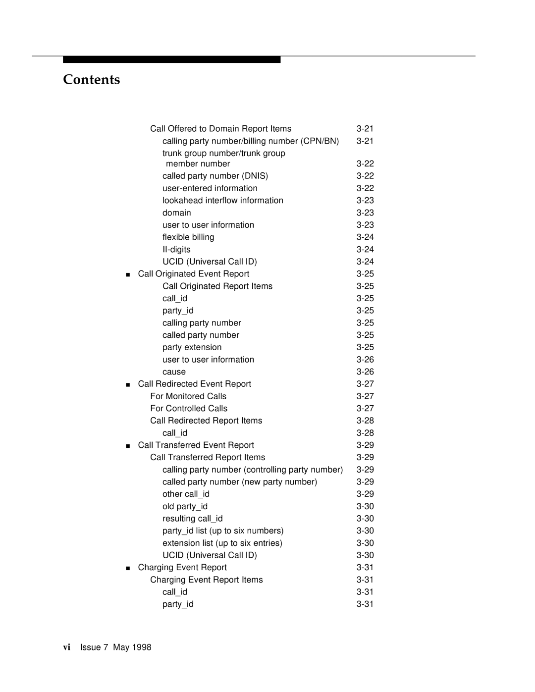 Lucent Technologies 555-230-220 manual Contents 