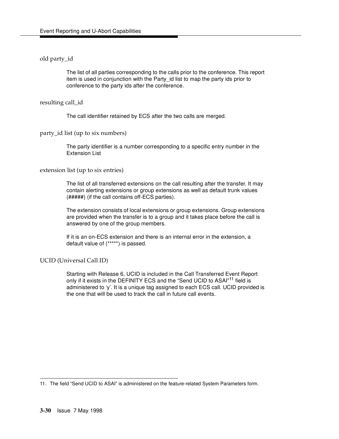 Lucent Technologies 555-230-220 manual 30Issue 7 May 