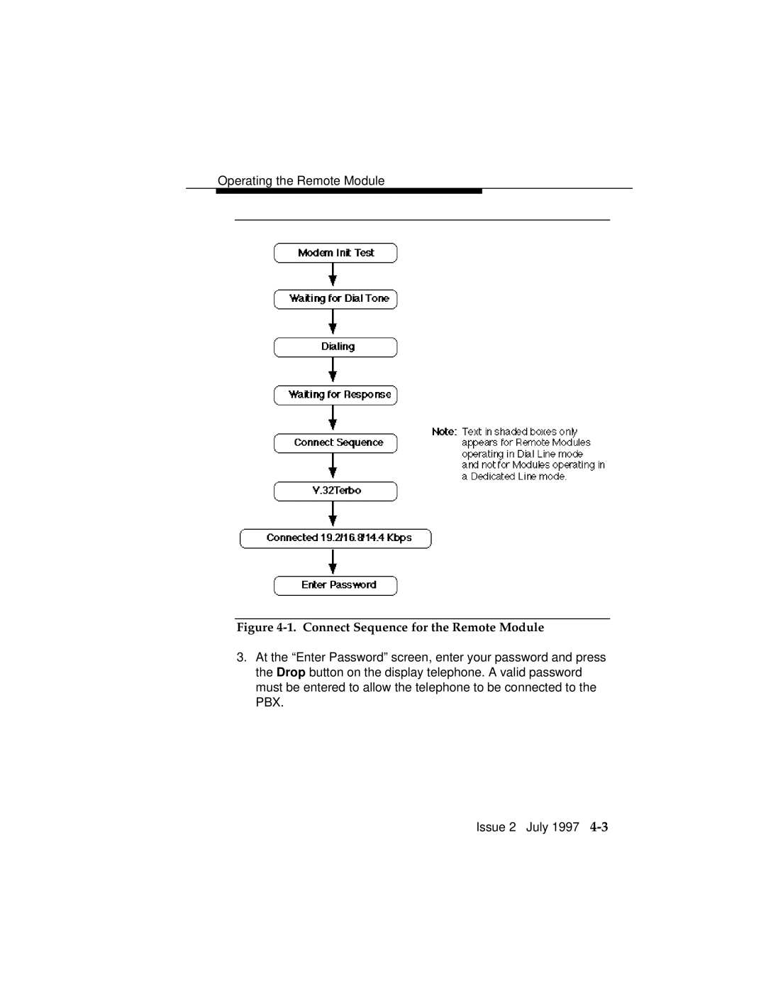 Lucent Technologies 555-230-796 manual Connect Sequence for the Remote Module 